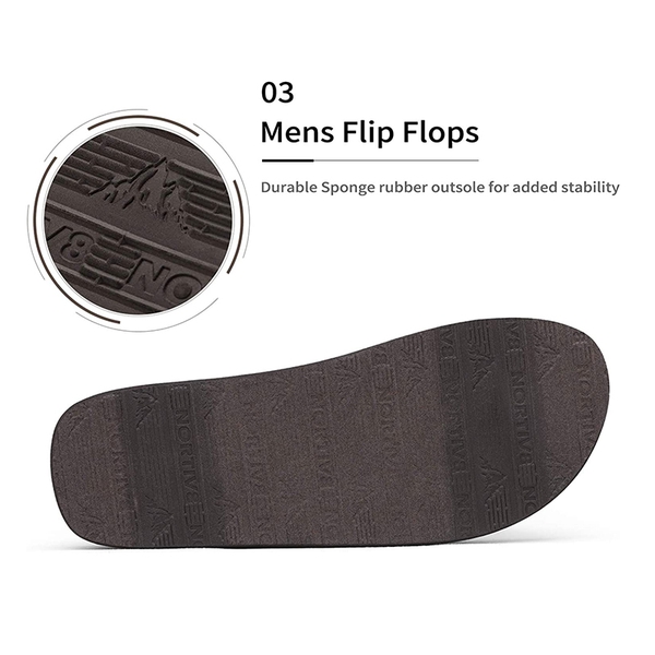 Men's EVA Thong Flip Flops - OLIVE GREEN - 4
